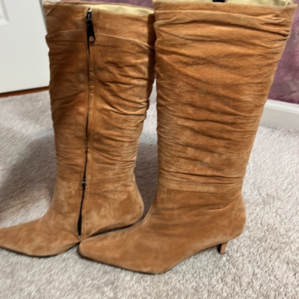Cute peach knee high boot size 11M